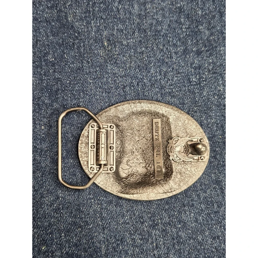 Vintage KHD Deutz Air Diesel Montone Manufacturing Steel Belt Buckle